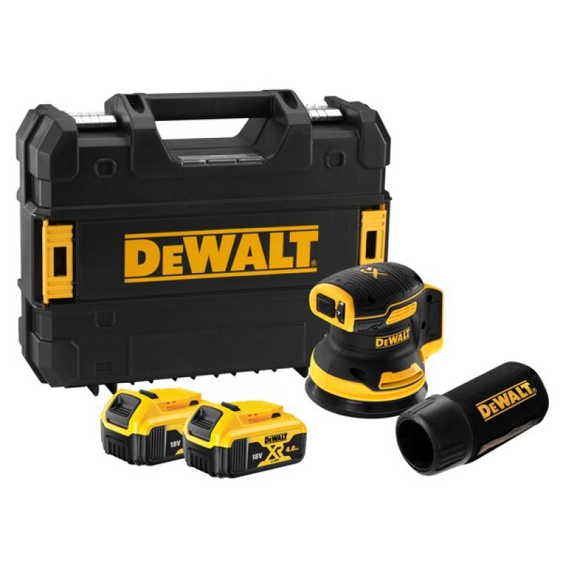 DeWALT DCW210P2-QW ponceuse portative Ponceuse à feuille abrasive 12000 OPM Noir, Orange