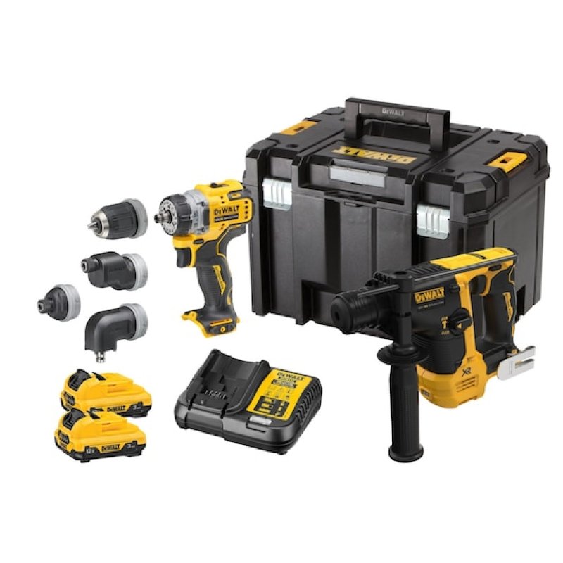 DeWALT DCK2101L2T-QW visseuse électrique et visseuse à percussion Noir, Jaune