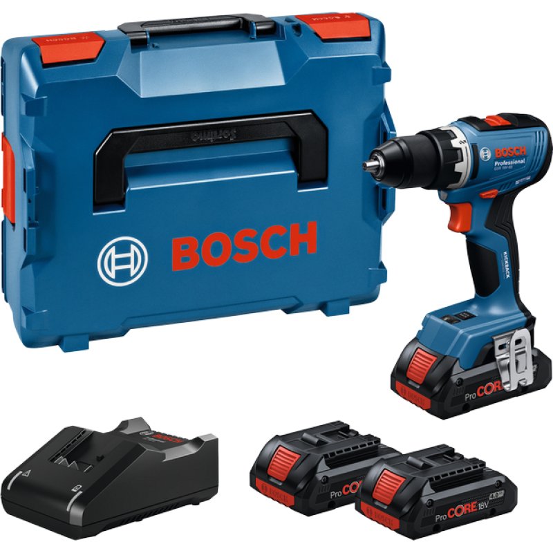 Bosch GSR 18V-65 Professional 2100 tr/min Clé 1,06 kg Noir, Bleu