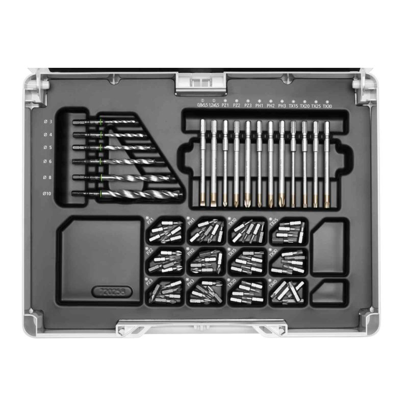 Set de montage FESTOOL SYS3 M 89 ORG CE-SORT - 104 accessoires - 576804