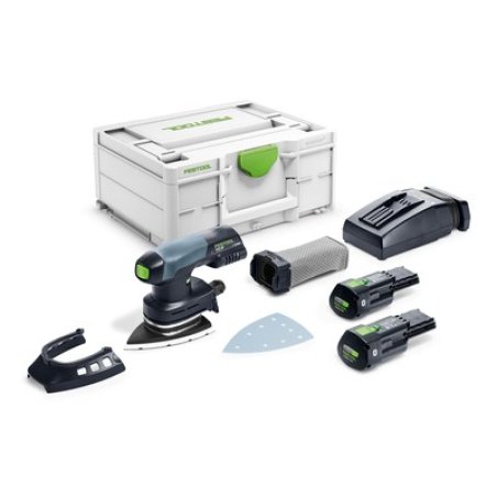 Ponceuse FESTOOL Delta hybride DTSC 400 3,0 I-Plus - 2 batteries 3.0 Ah 18V - Systainer SYS3 M 187 - 577508