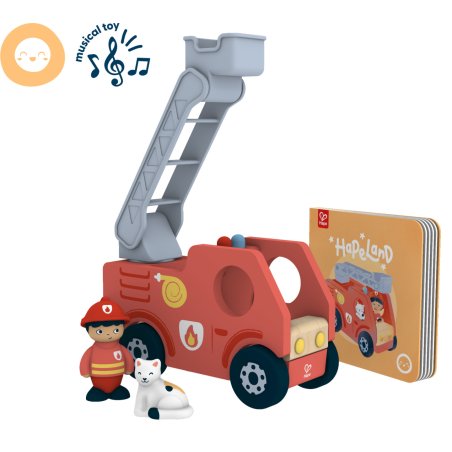 Hape - The Roaring Fire Truck With Sound (87-3440)