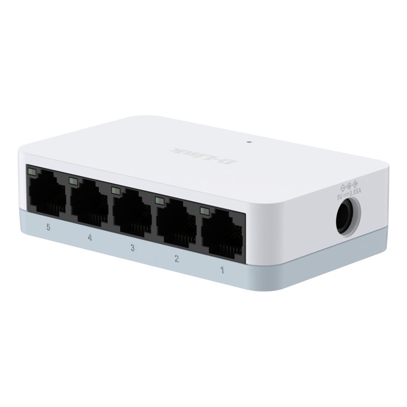 D-LINK 5ports 10/100 Mbps - Plastique