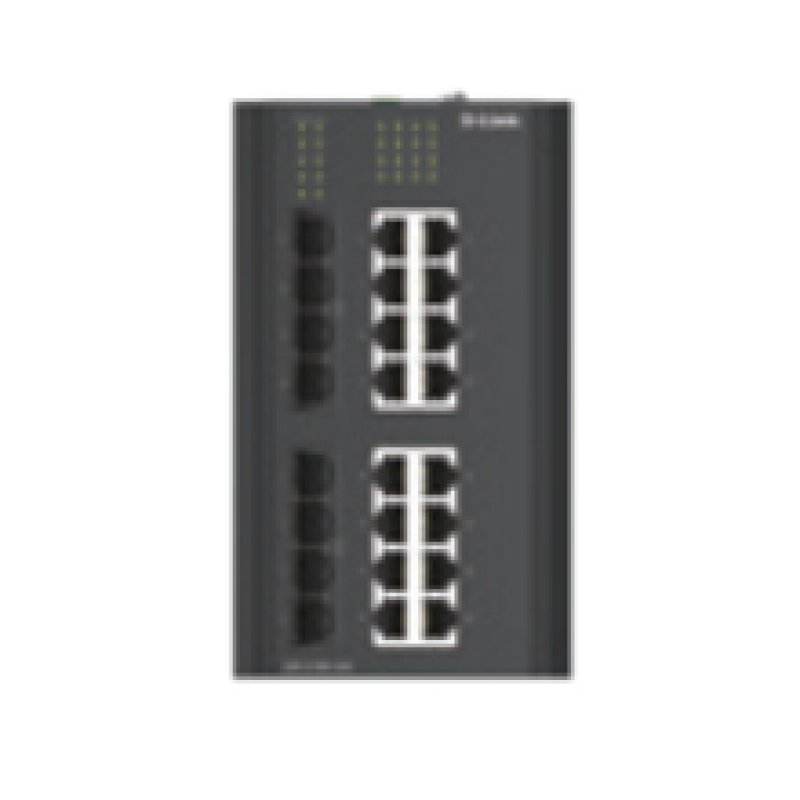 D-Link DIS-310G-24X Managed Switch 16x Gigabit Ethernet, 2x 1G SFP, 2x 10G SFP , DIN-Schienenmontage, IP40