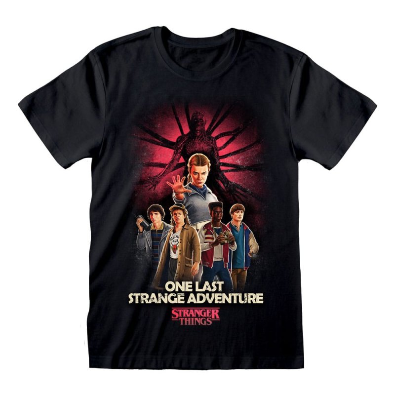 Stranger Things T-Shirt Group Artwork One Last Strange Adventure Colour Size L