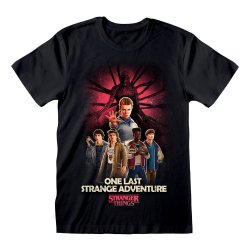 Stranger Things T-Shirt Group Artwork One Last Strange Adventure Colour Size M