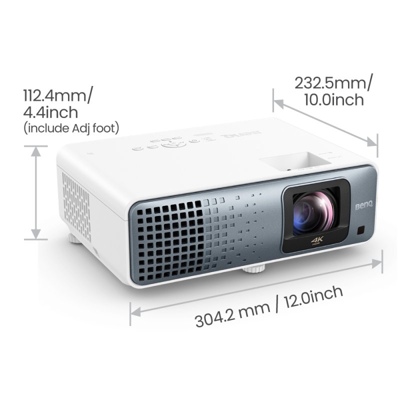 BenQ TK710STi Projecteur à focale courte 3200 ANSI lumens DLP UHD 4K (3840x2160) Compatibilité 3D Noir, Blanc