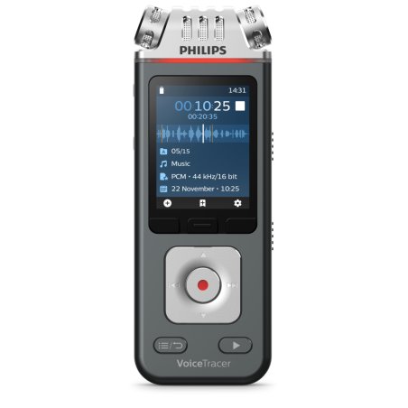 Philips VoiceTracer Noir, Gris