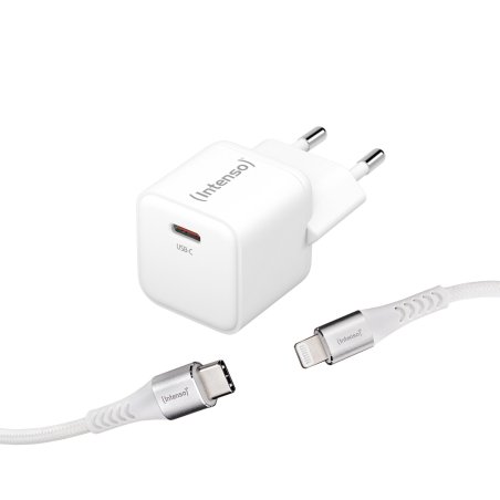 Intenso Power Adapter W30C GaN C315L Lightning 30Watt White