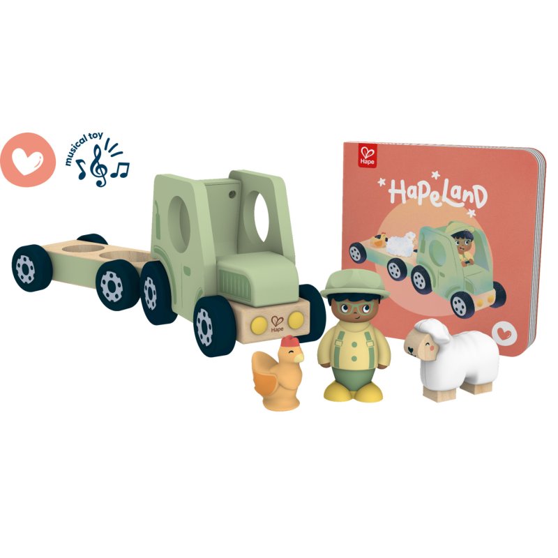 Hape - The Rumbling Tractor With Sound (87-3436)