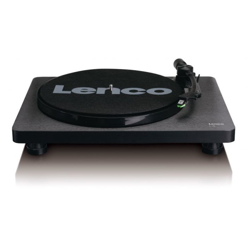 Lenco L-30BK platine Tourne-disque entraîné par courroie Noir Semi-automatique