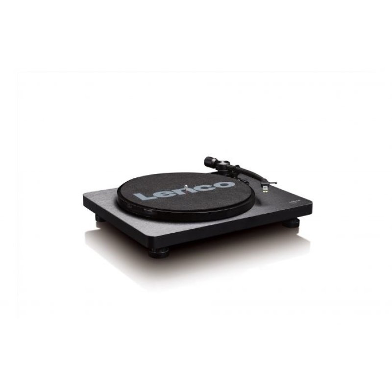 Lenco L-30BK audio turntable Belt-drive audio turntable Black Semi Automatic