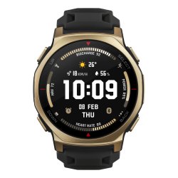 Amazfit T-rex 3 Pro 3.35 cm (1.32") AMOLED 44 mm Digital 466 x 466 pixels Touchscreen Gold Wi-Fi GPS (satellite)