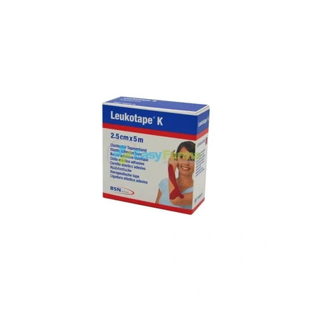 Bsn Medical Leukotape K Elastic Adhesive Bandage Red 25 Cm X 5 M