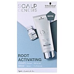 Scalp Genesis Antihair Loss Pack By Schwarzkopf 200 Ml Shampoo 7x10 Ml Serum