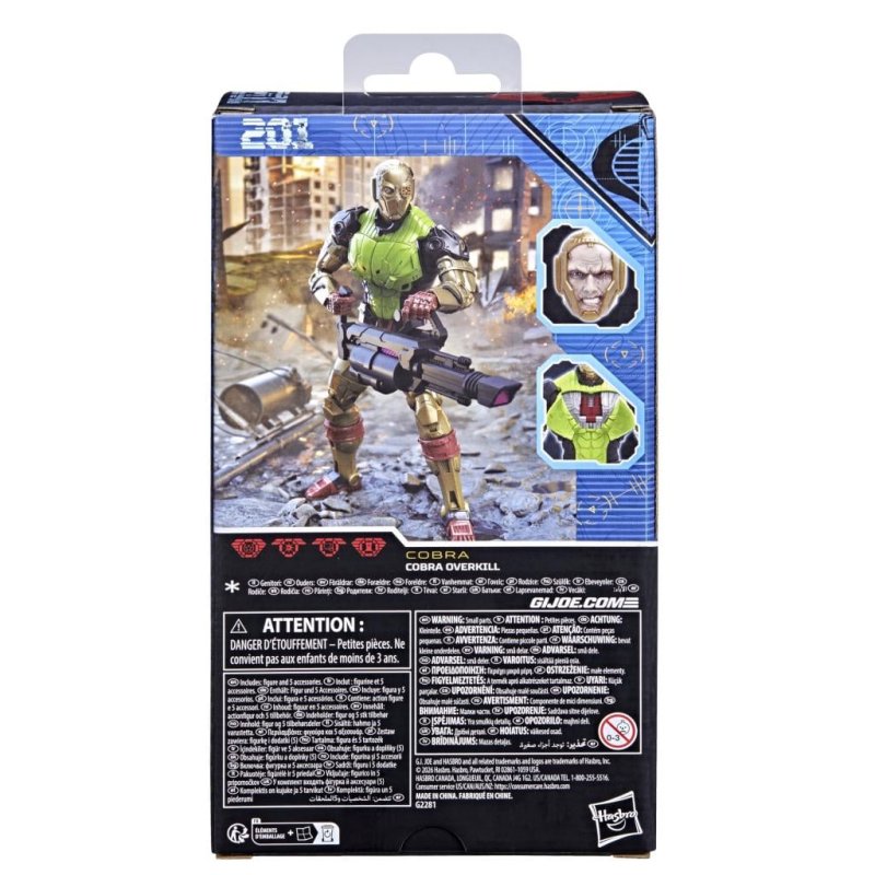 G.I. JOE - Cobra Overkill - Figurine Classified Series 201 15cm