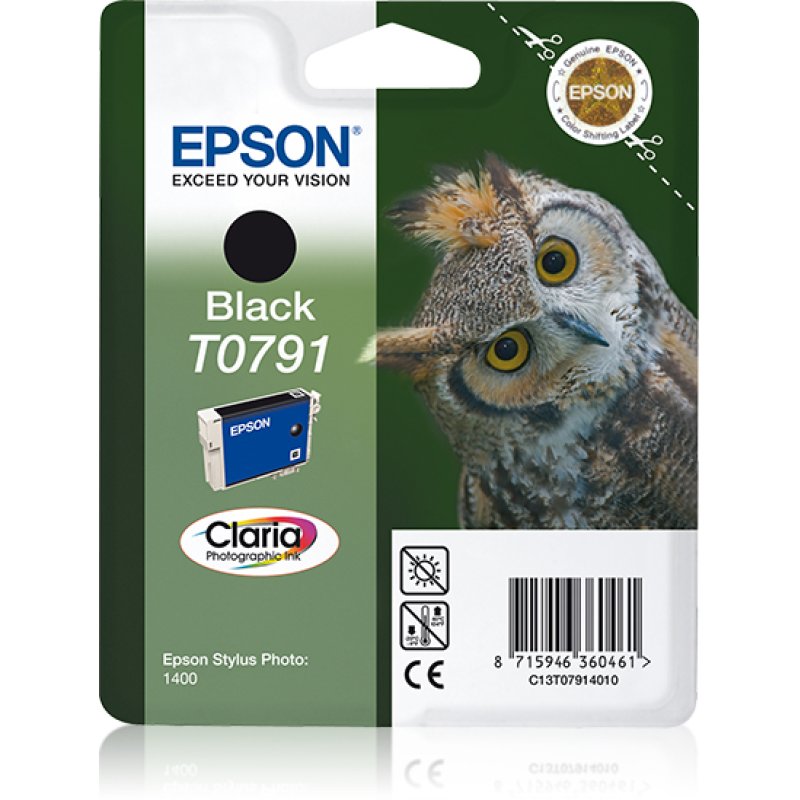 Ink/T0791 Owl 11.1ml BK SEC