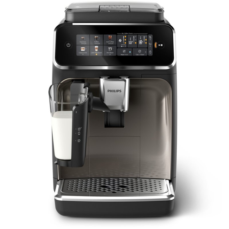 Philips Série 3300 Noir / Chrome EP3347/90 Machine expresso broyeur,6 boissons, carafe LatteGo