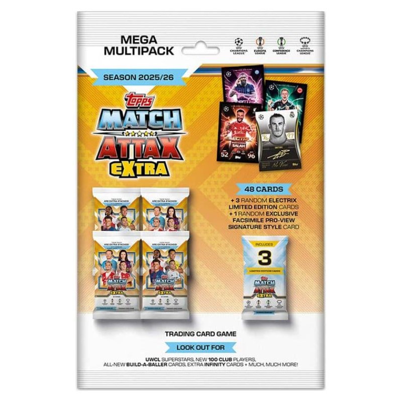 UEFA Champions League Match Attax Extra Trading Cards 2025/26 Mega Multipack