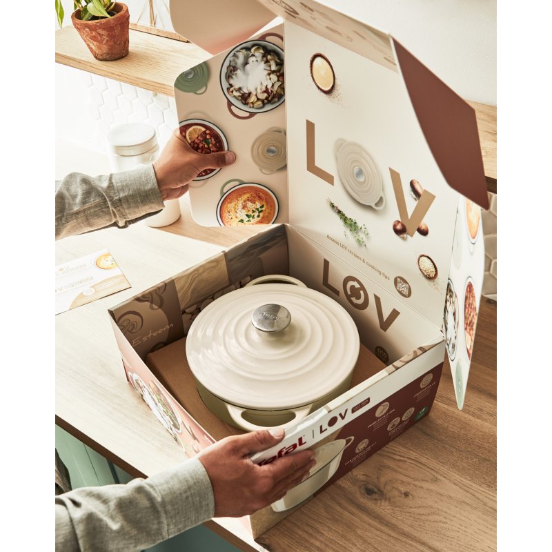 Tefal LOV E25972 3.8 L Round Beige