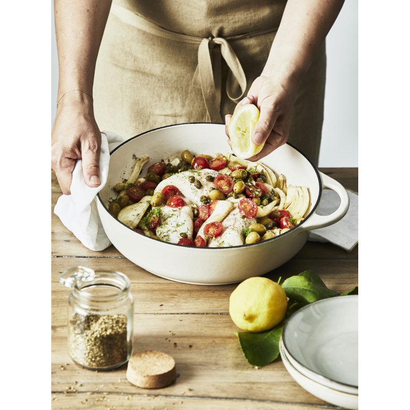 Tefal Servierpfanne LOV Gusseisen 28cm beige