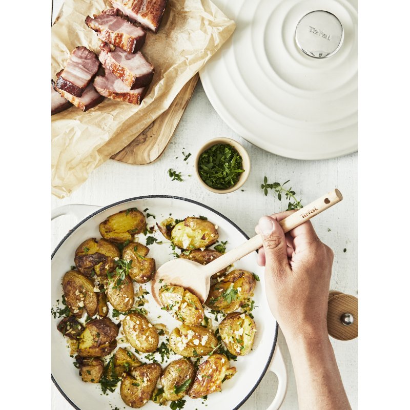 Tefal Servierpfanne LOV Gusseisen 28cm beige