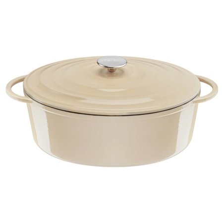 Tefal LOV Gusseisen Ovaler Bräter 34cm (beige)