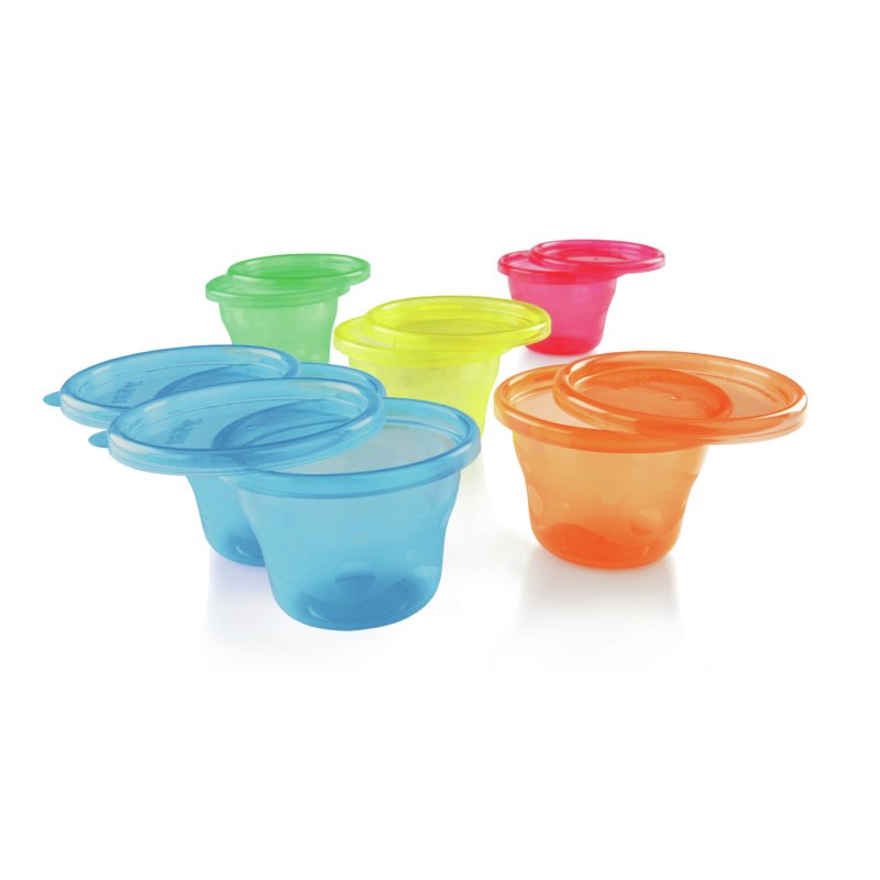 Nuby - Snack Bowl Set - Colorful - 120 ml - 6p