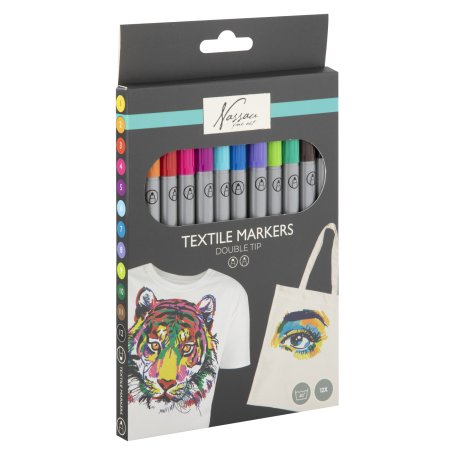 Nassau - Textile Dual Markers, 12 pcs (AR0158)