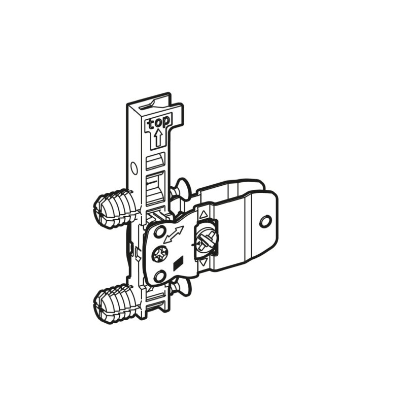 AvanTech YOU Attache façade pour profil de côté de tiroir, hauteur 139 mm, à enfoncer - HETTICH - 9257885