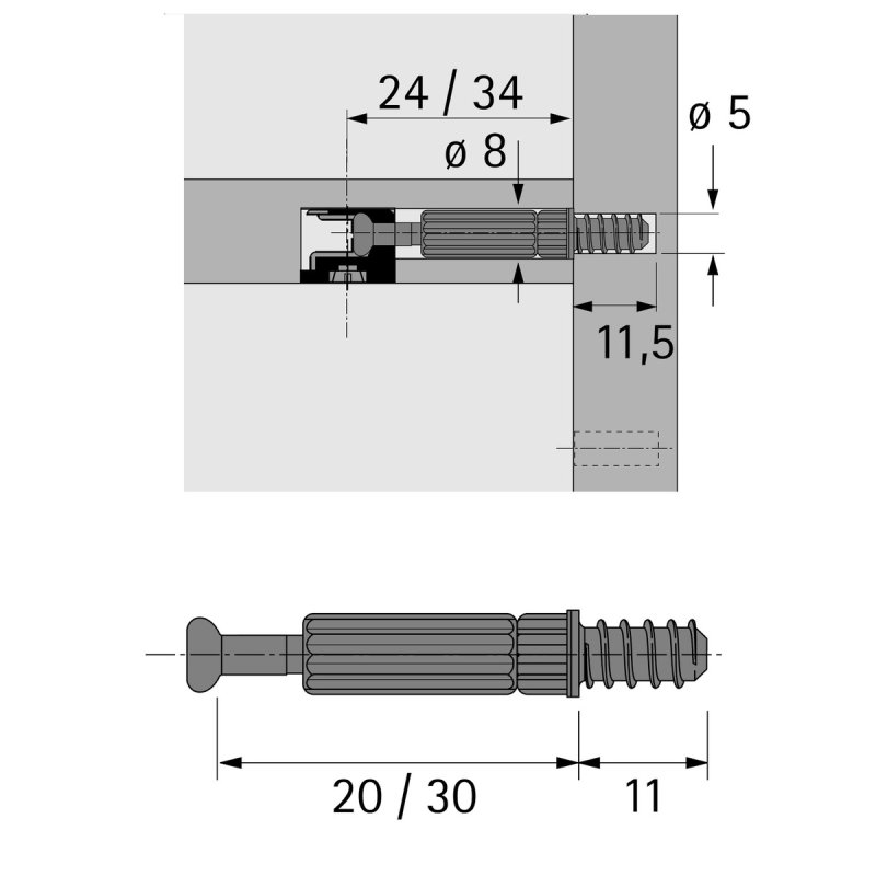 Hettich 20056 screw/bolt 200 pc(s)