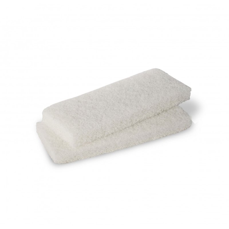 Semelles de rechange blanc EDMA pour platoir abrasif - 256855