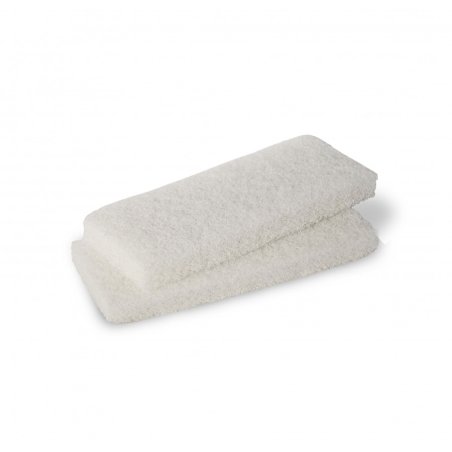 Semelles de rechange blanc EDMA pour platoir abrasif - 256855