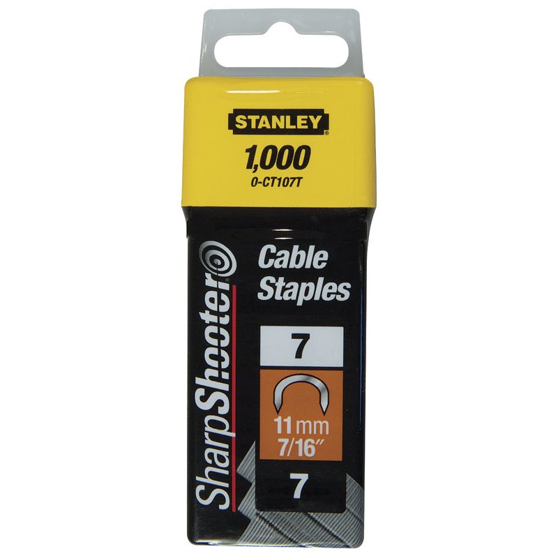 Stanley AGRAFES CAVALIERS TYPE 7 - BOITE DE 1000PCS
