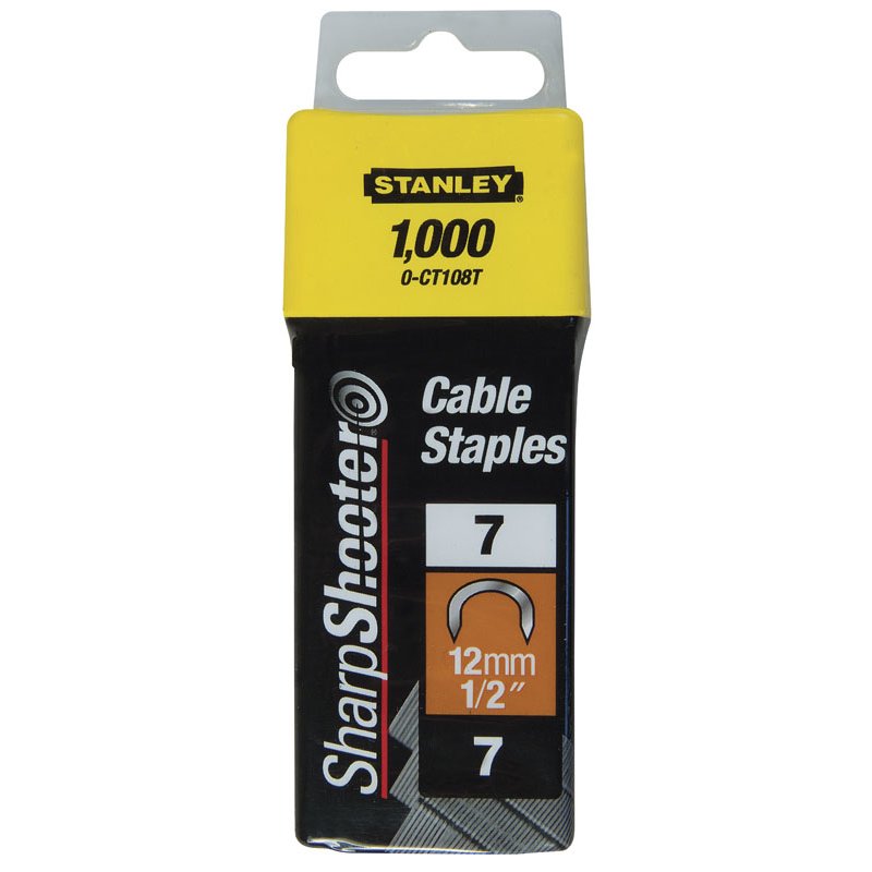 Stanley AGRAFES CAVALIERS TYPE 7 - BOITE DE 1000PCS
