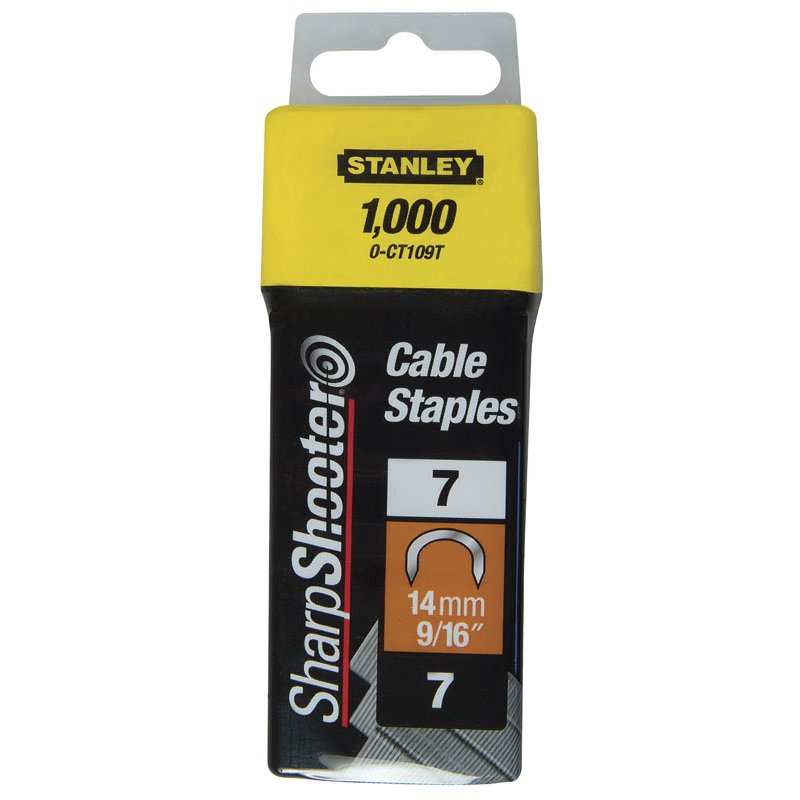 Stanley AGRAFES CAVALIERS TYPE 7 - BOITE DE 1000PCS