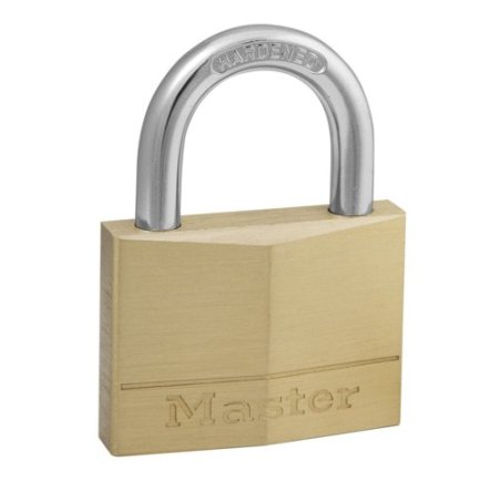 MASTER LOCK 50mm wide solid brass body padlock