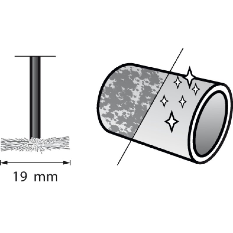 Dremel Brosse en acier inoxydable 19 mm (530)