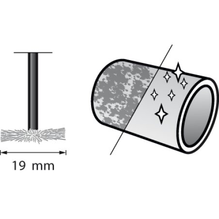 Dremel Brosse en acier inoxydable 19 mm (530)