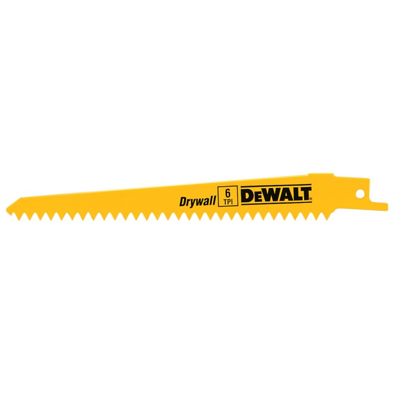 5 Lames sabres spécial coupe de plâtre DEWALT - L.152 mm - DT2356