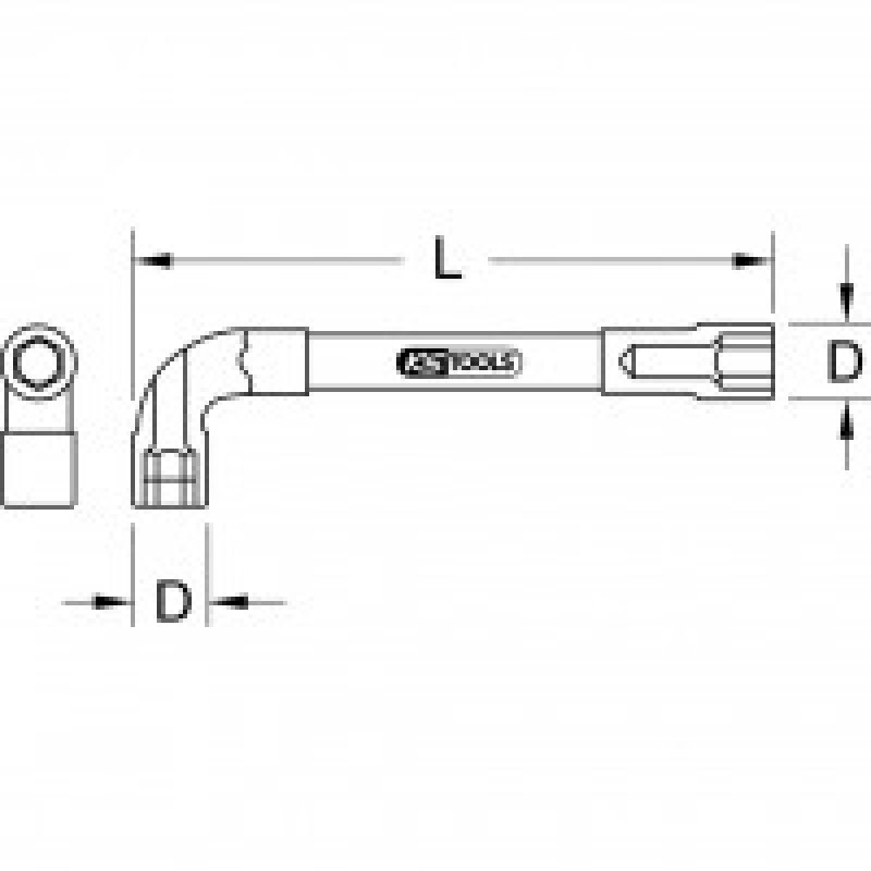 KS Tools 517.0407 clé à cliquet polygonale