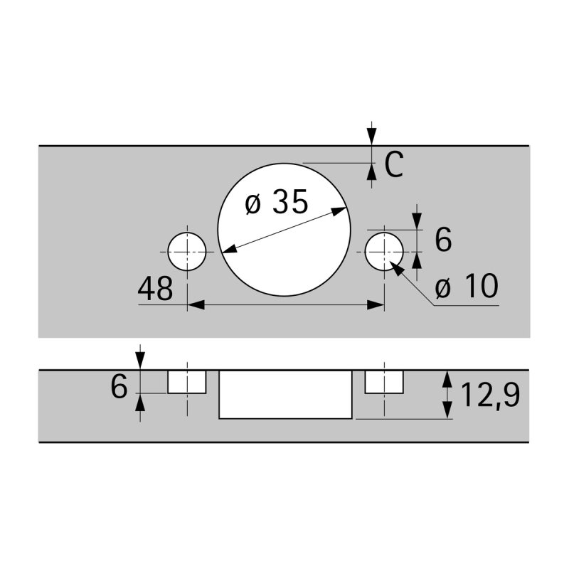 Hettich 9073614 drawer roller/slide