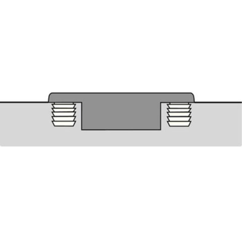Charnière HETTICH Intermat 9943 - Base 12,5 mm - TH 43 - À enfoncer - 48053