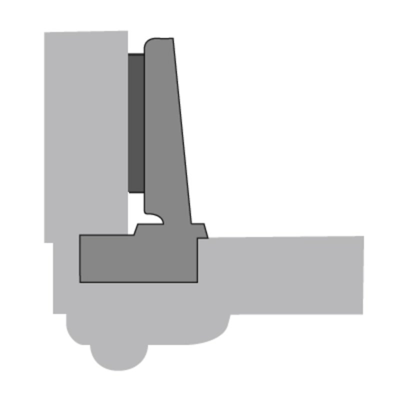 Charnière HETTICH Intermat 9936 - Base 12.5 mm - TH 42 - 73913