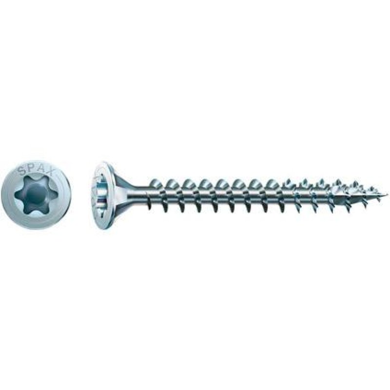 Vis SPAX WIROX Torx - Ø4 x 30 mm - Tête fraisée - Filetage Total Boite de 200 - 1191010400303