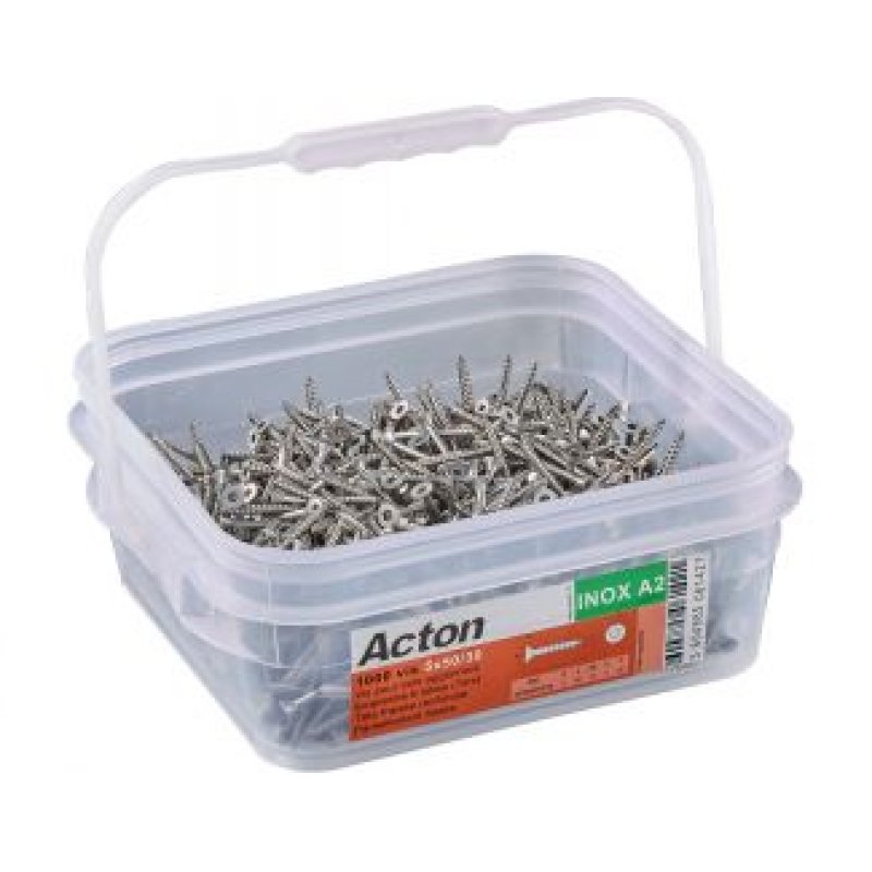 Boîte 100 Vis bois aggloméré Torx 25 ACTON - Filetage Partiel - 6 x 30mm -623096X30/18
