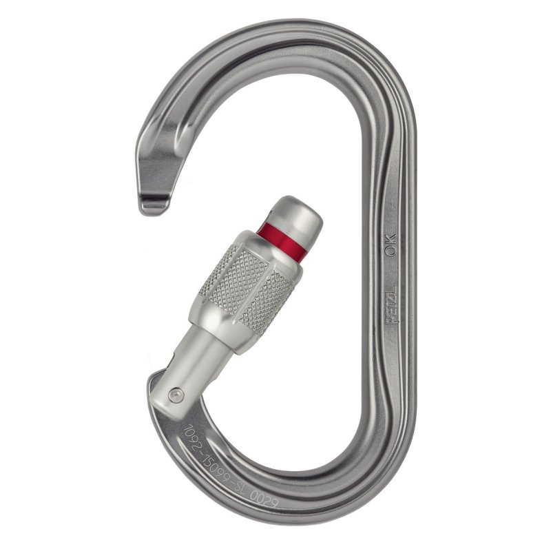 Petzl M33A SL climbing carabiner Locking carabiner D-shaped Aluminium Grey 1 pc(s)