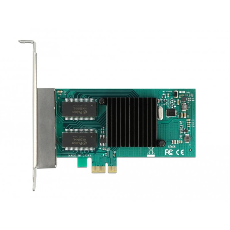 PCI Express x1 zu 4 x RJ45 Gigabit LAN i350