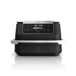 Ninja AF550EU fryer Double 6.6 L Stand-alone 2470 W Hot air fryer Black Silver