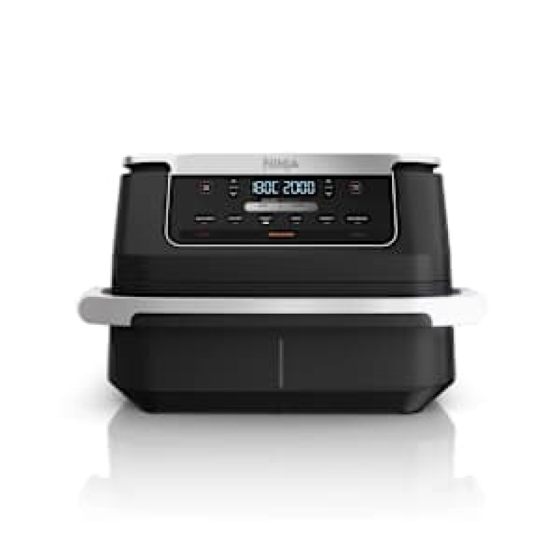 Ninja AF550EU fryer Double 6.6 L Stand-alone 2470 W Hot air fryer Black Silver